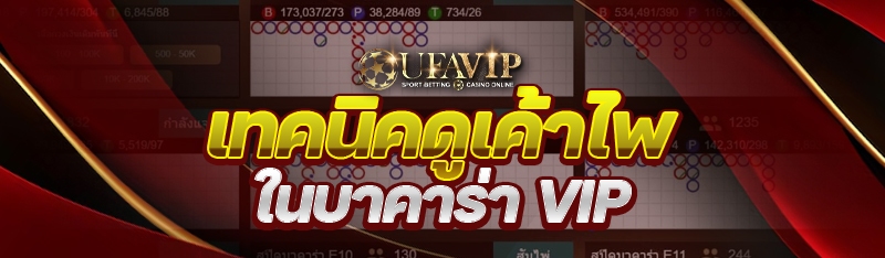 เทคนิคดูเค้าไพ่ใน บาคาร่า VIP